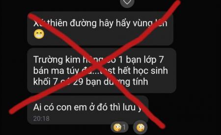 29 học sinh lớp 7 dương tính ma túy ở Đồng Tháp là tin đồn thất thiệt